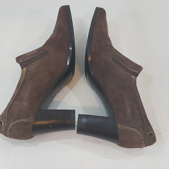 AXCESS LIZ CLAIBORNE | Women's Heeled Ankle Booties Koi Brown Size 6 - Picture 6 of 8